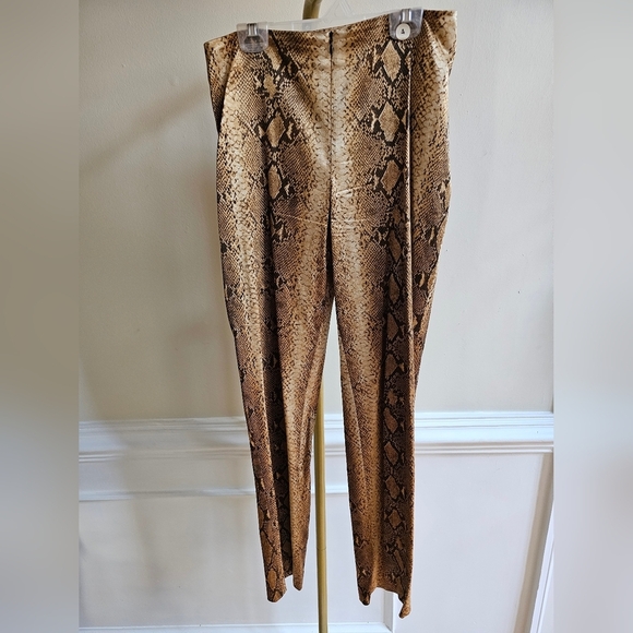Rare Vintage Cache Women's 3 Piece Set - Jacket/Tank/Pants Pant Suit Snake Skin - Picture 3 of 16